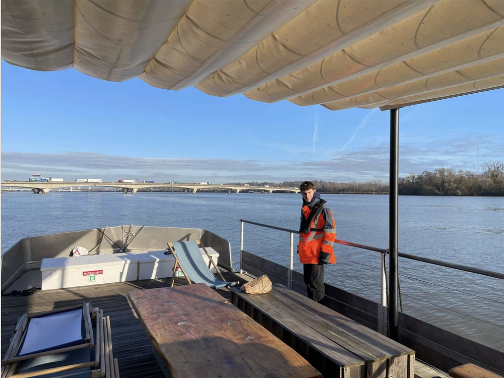 Chantier passerelle pont François Miterrand - Bordeaux